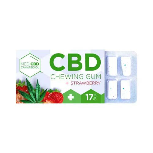 Chewing-gum - Fraise - 17mg CBD