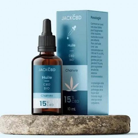 HUILE CBD 15% - BIO - JACK CBD - FULL SPECTRUM - 10ML