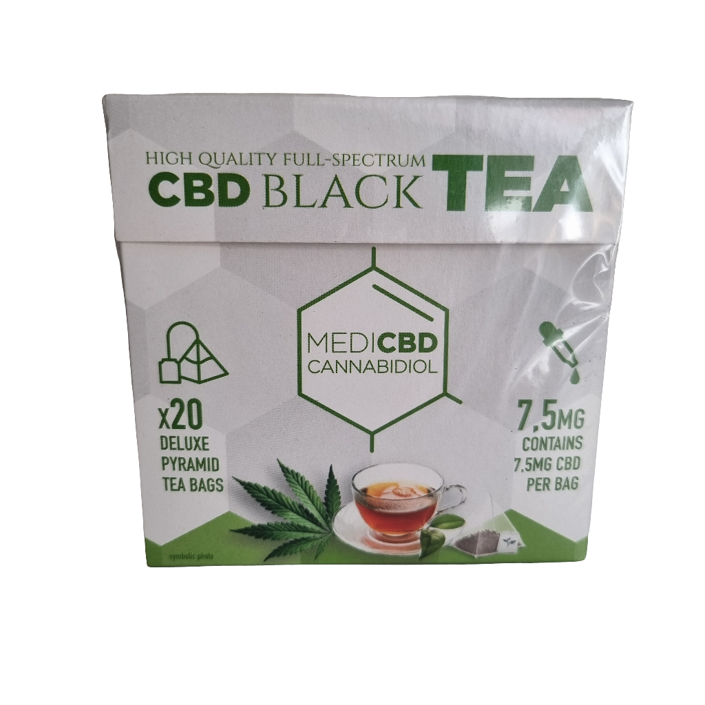 Thé noir en sachet 7,5mg CBD