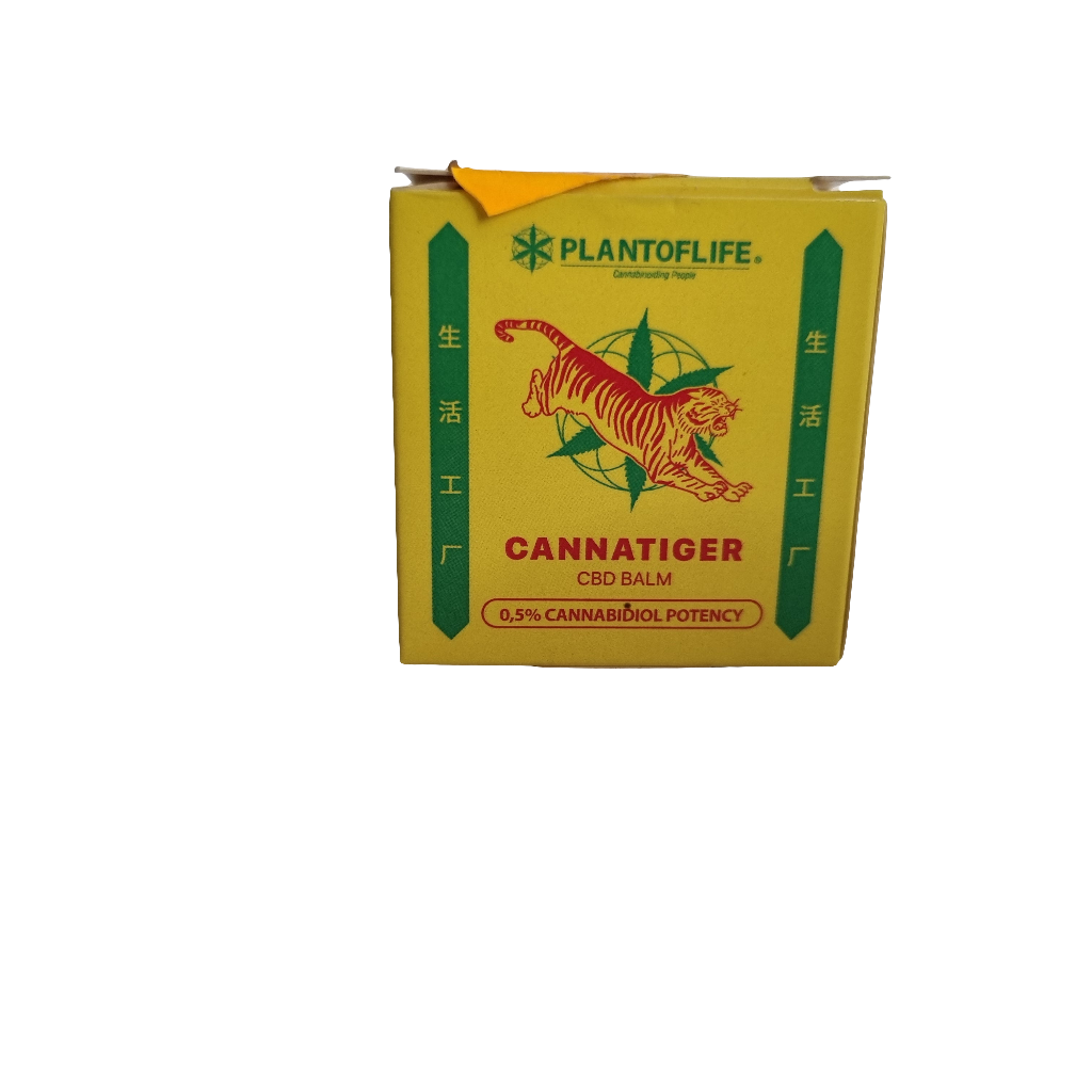 Baume du tigre CBD - cannatiger - plant of life - cosmétiques- anti douleur - douleurs articulaires et musculaires - maux de tête