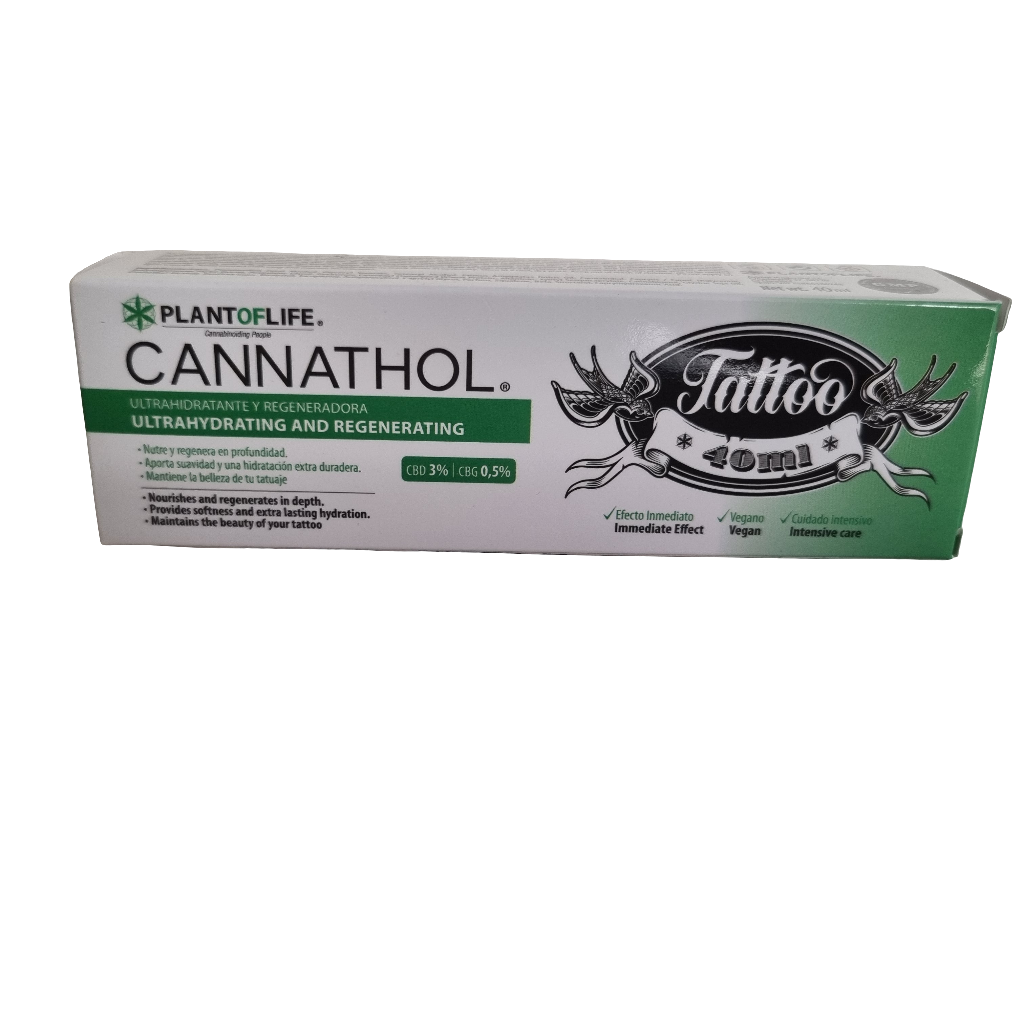 Crème de soin cicatrisante spécial tatouage - CANNATHOL "TATOO"