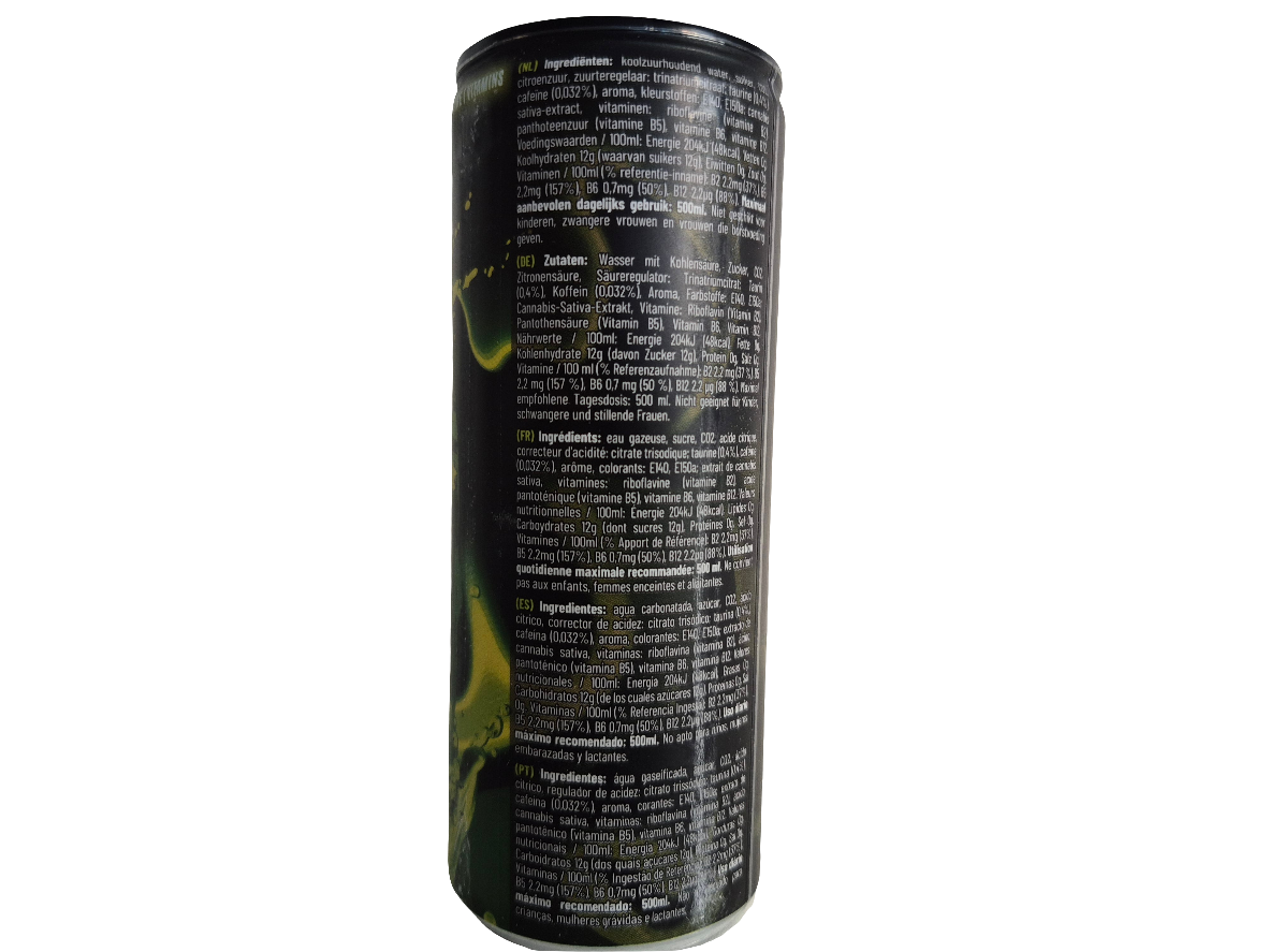Boisson énergisante au cannabis 250ml