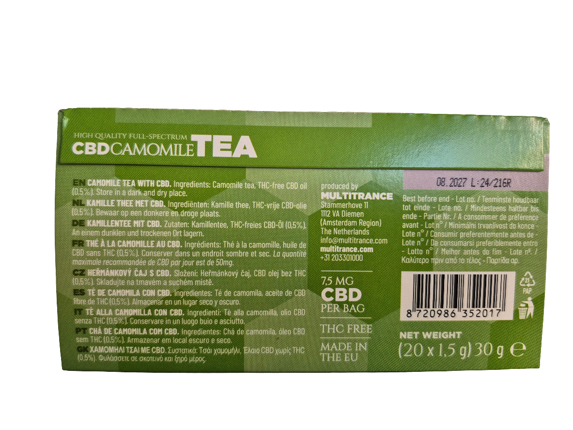Thé camomille 7,5mg CBD - MediCBD