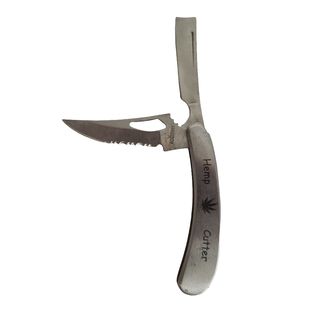 Couteau de poche hemp cutter avec 2 lames