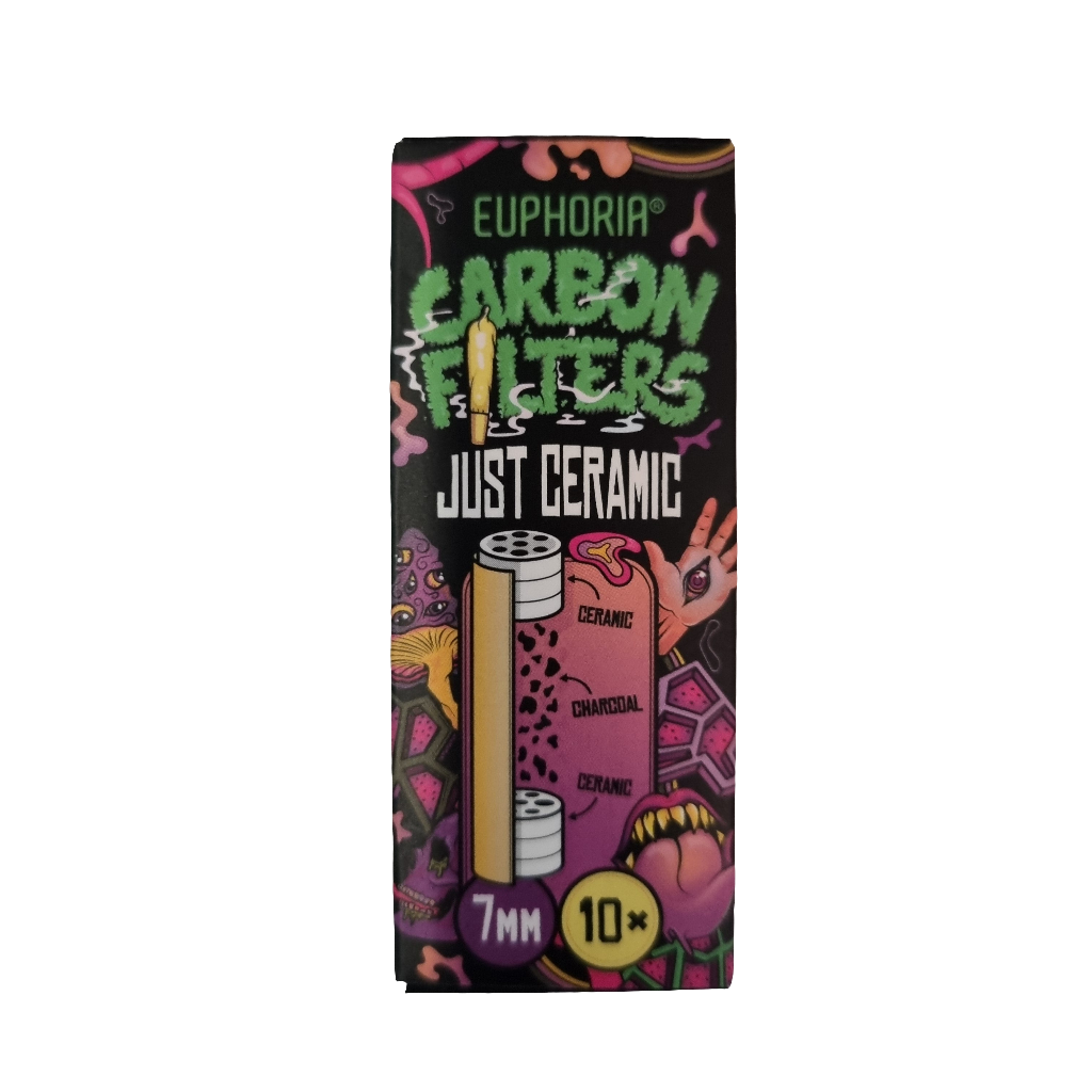 FILTRES EUPHORIA CHARBON ACTIF CERAMIQUE ET CELLULOSE 7MM EN BOITE