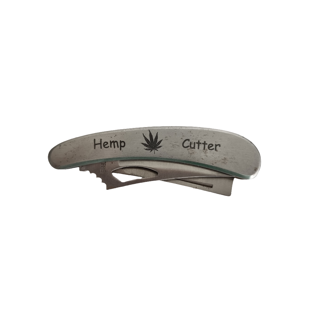 Couteau de poche hemp cutter avec 2 lames