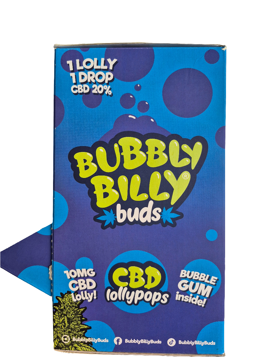 Bubbly Billy : Sucette au CBD et au Chewing-gum - 20% CBD - 10mg CBD -