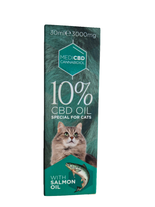 Huile CBD - spécial chat - 10% - 30ml - 3000mg - Jack CBD - MediCBD 