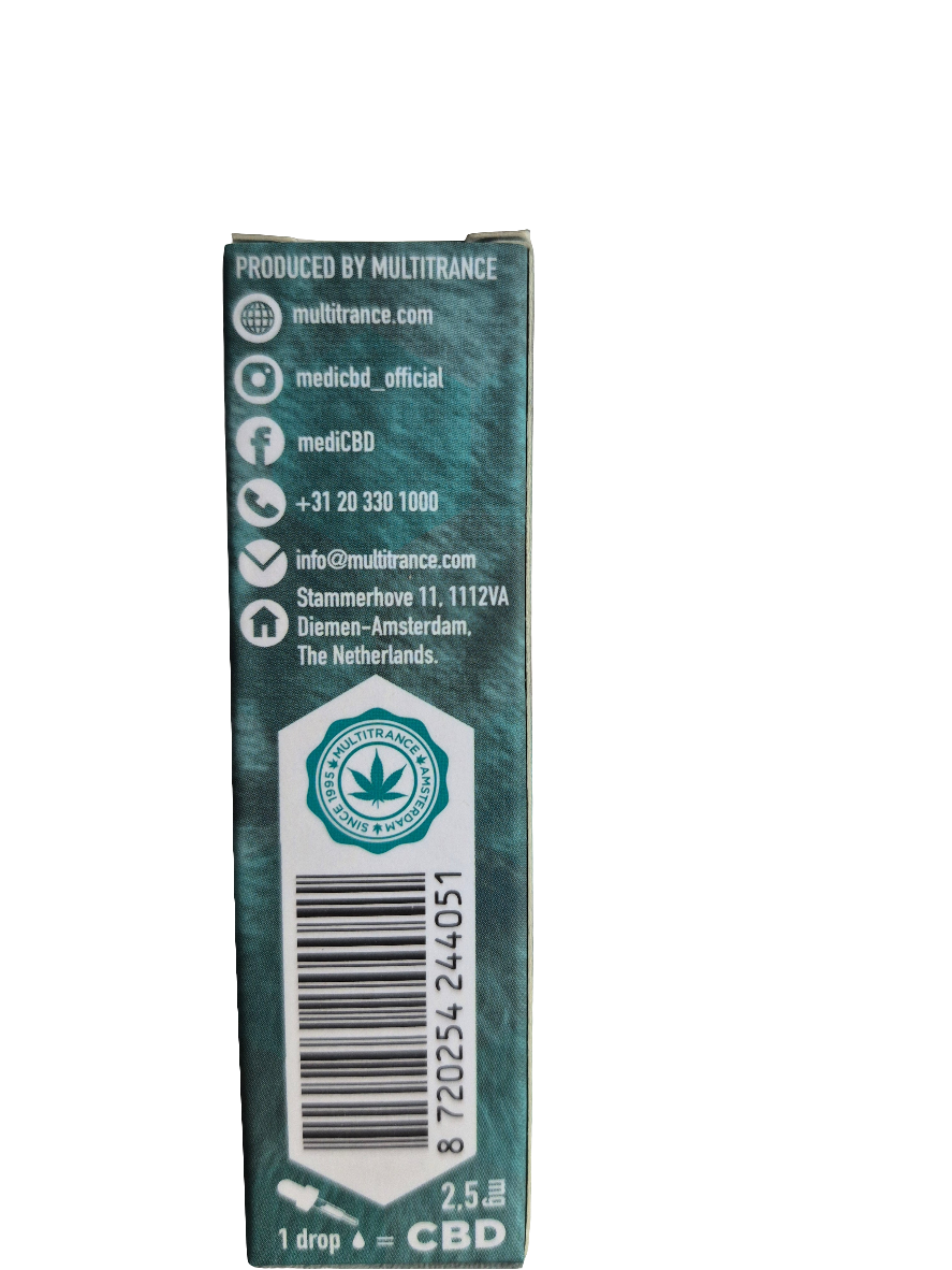 Huile CBD 5% - Spécial chat - 10ml -  500mg CBD - MediCBD -