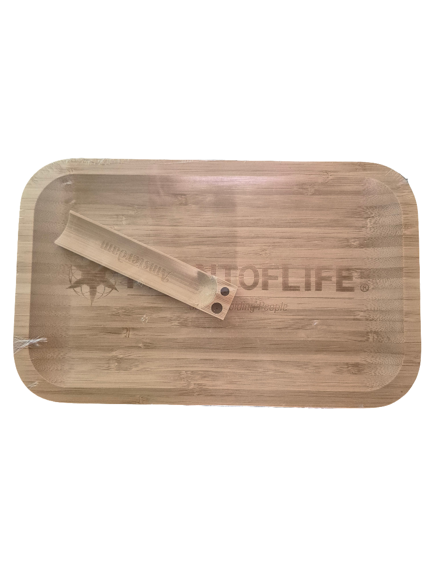 Plateau bambou - plant of life - plateau à rouler - accessoires fumeur 