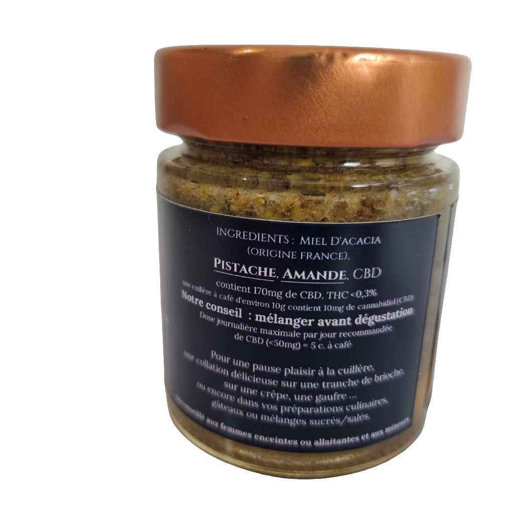 Pâte à tartiner N°1 - Miel, Pistache, Amandes