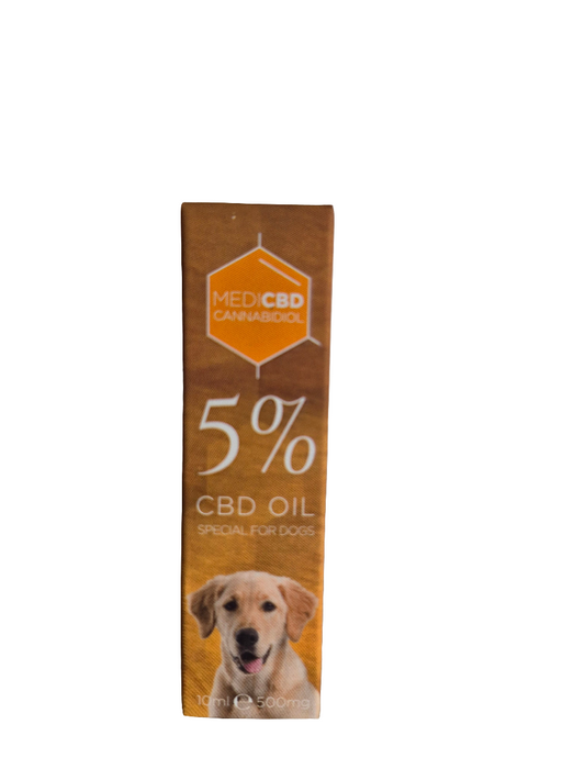 Huile cbd - chien - 5% - 10ml - 500mg - MediCBD- Jack CBD - 