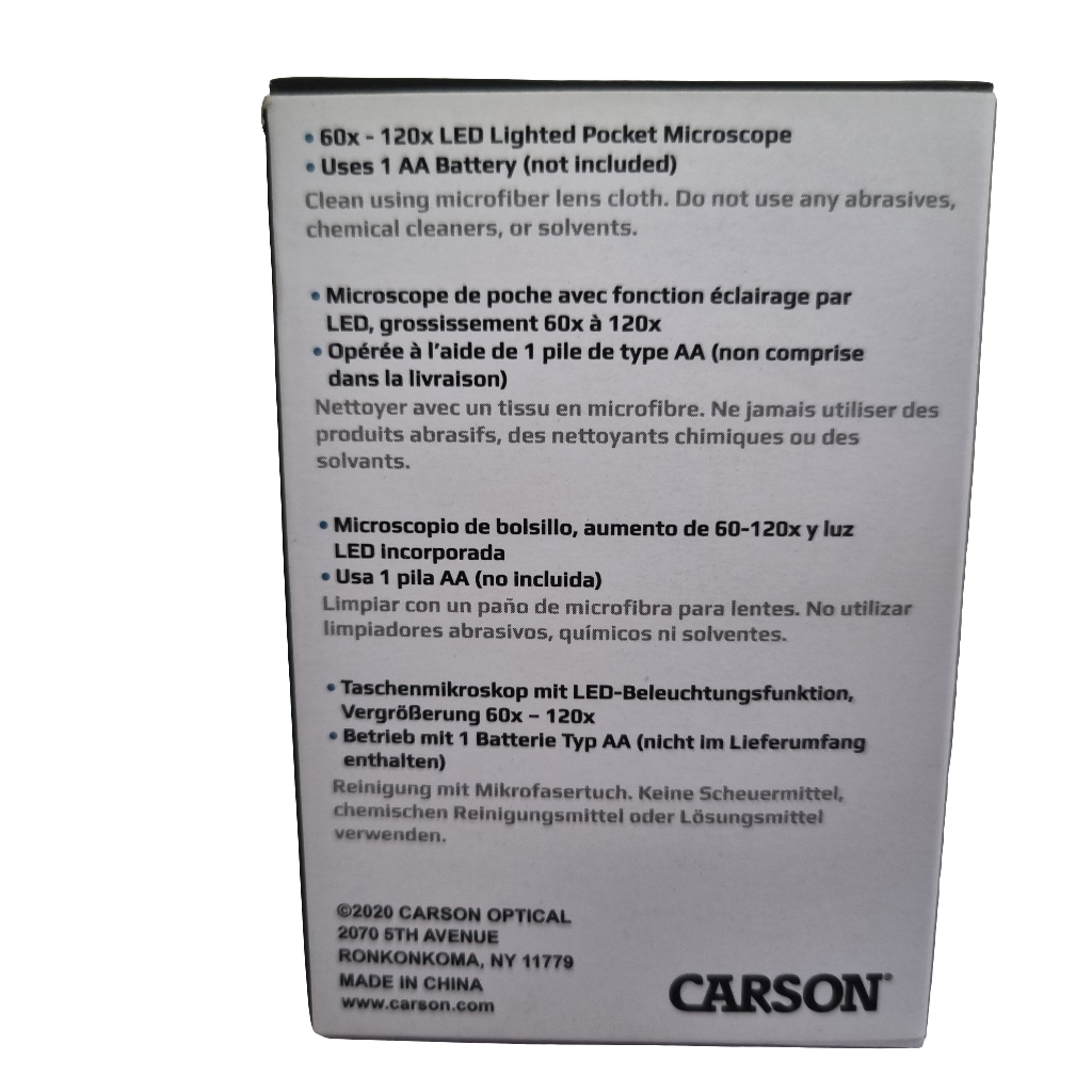MICROSCOPE DE POCHE CARSON MICROBRITE PLUS MM-300