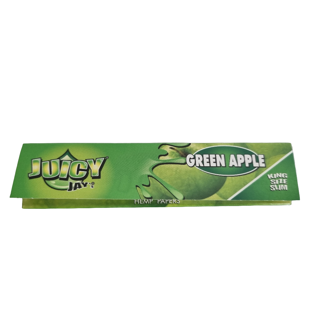 Feuille à rouler - Juicy - green apple - feuille à rouler aromatisé à la pomme verte - feuille slim - accessoires fumeur- King size slim - 