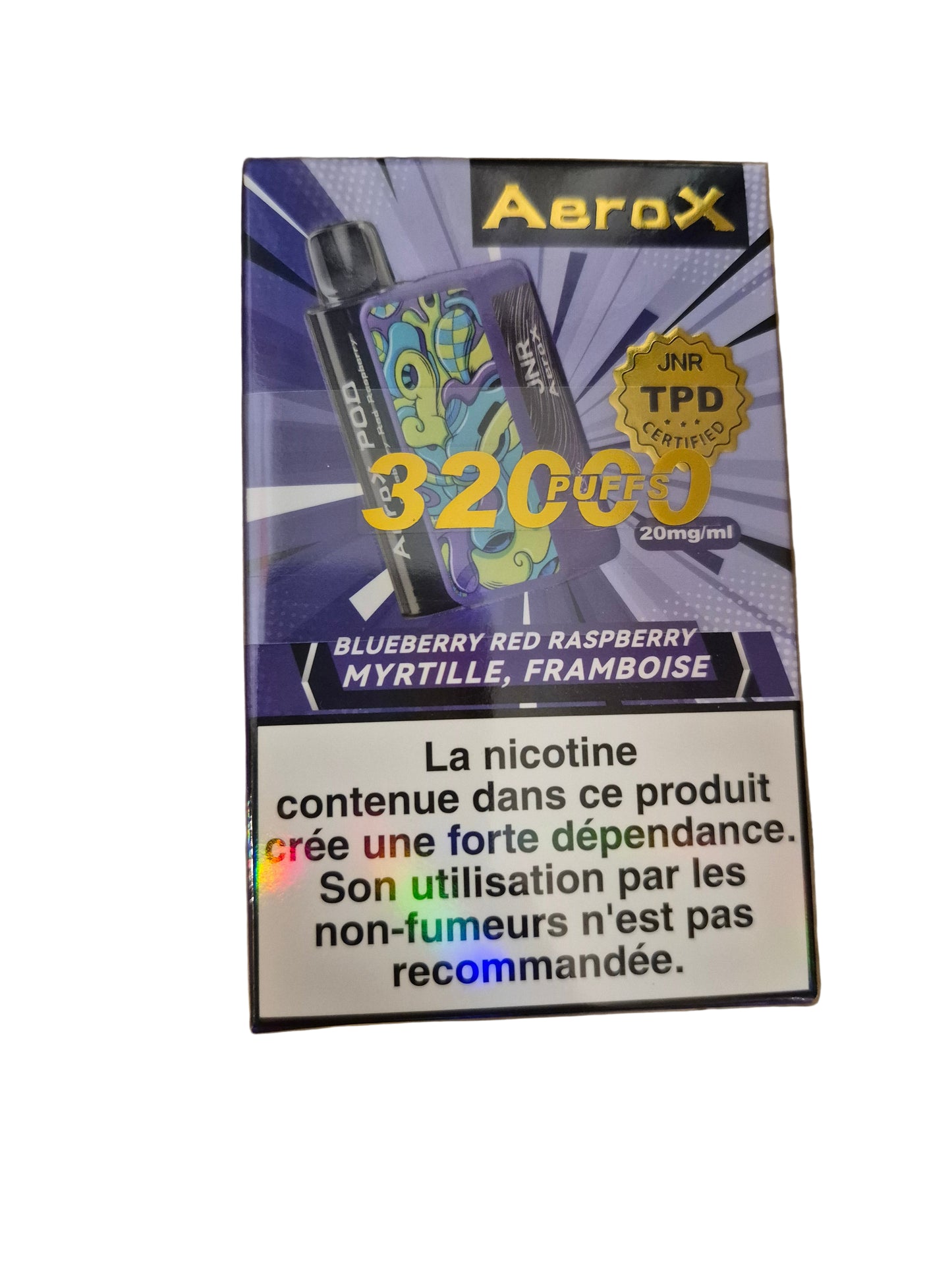 Puff - JNR - AeroX - 32K - Pastèque Fraise glacé